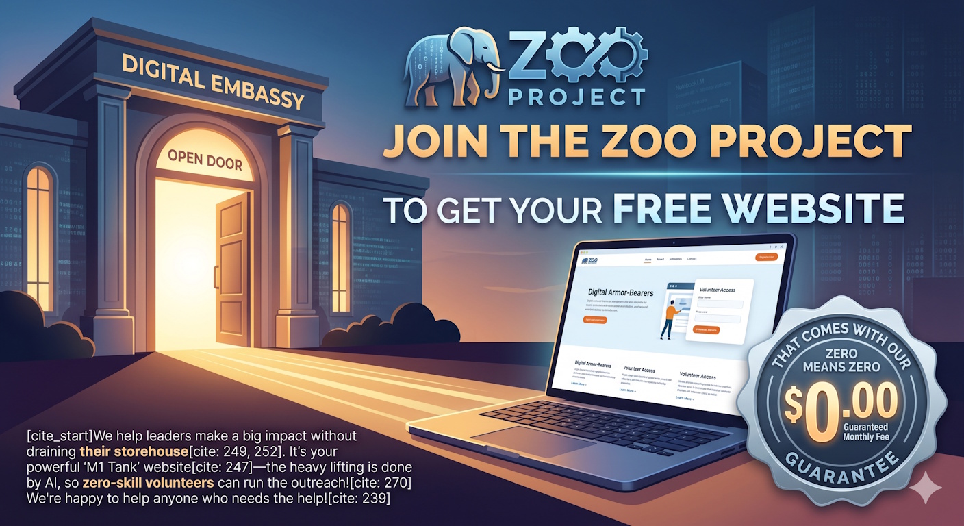 Join The ZOO Project - Zero Overhead Outreach - Get your free website with our Zero Means Zero $0.00 Guarantee